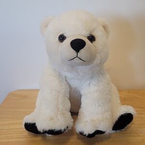 Wild Republic 2015 White Polar Bear Baby Plush Stuffed Animal Toy Zoo 12" EUC